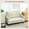 HOMCOM Sofa 2-Sitzer 124 cm Kleine Couch mit Armlehne, Produktbild-Vorschau 6