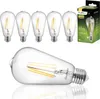 6x Żarówka LED E27 Edison ST64 8W = 60W 880lm 3000K Ciepła Podgląd zdjęcia produktu 1