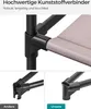 A collage showing details of a fabric wardrobe, focusing on its connectors and fabric. Produktbild-Vorschau