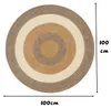 MY-RUG Teppich Jute Balance , aus 100% Jute 100x100 cm, Produktbild-Vorschau 3