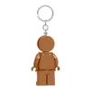 A brown gingerbread man-shaped keychain. Produktbild-Vorschau