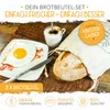 KRUSTENZAUBER Brotbeutel Leinen 3er Set - 3x Leinenbeutel Produktbild-Vorschau 3