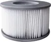A close-up studio shot of a cylindrical water filter cartridge with white pleated filter material and gray plastic top and bottom rims. Produktbild-Vorschau