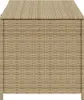 A front view of a beige poly rattan storage chest. Náhled obrázku produktu