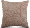 Dekokissen 50x50 cm Beige, Chenille Kissenhülle mit Produktbild-Vorschau 1