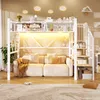 Letto a castello Flieks 90x200 cm con illuminazione a LED, Anteprima dell’immagine prodotto 3