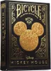 Bicycle® Deck of Cards - Disney Mickey Mouse Black and Gold Náhled obrázku produktu 1