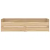 A long, low wooden storage unit with two drawers on each side, presented against a white background. Voir les images du produit