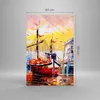 Bilder auf glas - Einteilig - Boot Segel Meer - 80x120cm - Produktbild-Vorschau 3