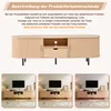 Merax TV Lowboard Rundform mit Rollo-Tür, TV-Schrank mit Produktbild-Vorschau 8