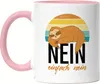 Nein Einfach Nein Tasse Rosa Büro Entspannung Yoga Süßer Produktbild-Vorschau 1