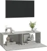 vidaXL TV-Wandschränke 2 Stk. Betongrau 100x30x30 cm Produktbild-Vorschau 4