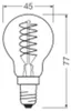 OSRAM LED Filament LED CL P 40 D 4,8W/827 S FIL E14 351675 Anteprima dell’immagine prodotto 3