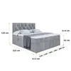 ALTDECOR Boxspringbett mit H4 Matratze und Topper - 180 x Produktbild-Vorschau 6