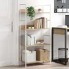 vidaXL Bücherregal 4 Regalböden Eiche 60×27,6×124,5 cm Produktbild-Vorschau 8