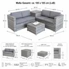 XXL PolyRattan Salon + Coffre de rangement Canapé de jardin Voir les images du produit 12