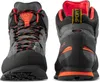 Boulder X Mid GTX von La Sportiva; graue Zustiegsschuhe für Herren mit roten Schnürsenkeln und orangefarbenen Akzenten. Produktbild-Vorschau