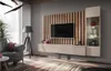 Composition murale TASHYA – Meuble TV, vitrine suspendue et Voir les images du produit 2
