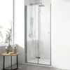 EMKE Kabina prysznicowa 90 x 195 cm Wejście narożne drzwi Podgląd zdjęcia produktu 1