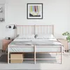 The Living Store Nachttische 2 Stk. Rosa 36x39x43,5 cm Produktbild-Vorschau 4