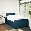 vidaXL Boxspringbett mit Matratze Blau 120x200 cm Samt Produktbild-Vorschau 5