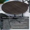 JAMAIKA | Bistro Außen Tischplatte | Ø 70 cm | Wenge | Rund Produktbild-Vorschau 9