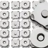 Chiusura magnetica a bottone 10 pezzi metallo argento Anteprima dell’immagine prodotto 1