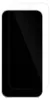 A clear screen protector is shown on a black smartphone. Produktbild-Vorschau
