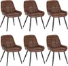 WOLTU 6er-Set Esszimmerstühle Polsterstuhl Kunstleder Produktbild-Vorschau 1