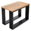 A product photo of a modern console table with a light wood top and black frame. Anteprima dell’immagine prodotto