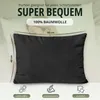 set di 2 copricuscini 100% cotone 40x60 cm Nero Anteprima dell’immagine prodotto 3