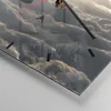 Wanduhr - Quadrat - Glasuhr - Wolke Ballon Himmel - 30x30cm Produktbild-Vorschau 5