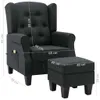 vidaXL Massagesessel mit Hocker Dunkelgrau Stoff Produktbild-Vorschau 8