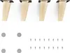 4x sossai Holzfüße rund - schräge Ausführung 10cm Buche Produktbild-Vorschau 1