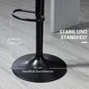 HOMCOM Set da 2 sgabelli da bar, girevoli a 360°, Anteprima dell’immagine prodotto 7