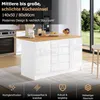 Wyspa kuchenna Flieks z rozkładanym blatem, szufladami i Podgląd zdjęcia produktu 7