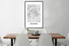 MuchoWow® Gerahmtes Poster Karte - Deutschland - Solingen- Produktbild-Vorschau 3