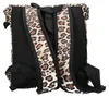 Kleiner Rucksack Braun Leo-Optik Rolltop mit gepolsterten Produktbild-Vorschau 4