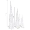 The Living Store LED-Leuchtkegel-Set Acryl Deko Blau Produktbild-Vorschau 8