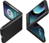 Two Motorola Razr 40 Ultra phones in black protective cases, shown in an open, folded position against a white background. Produktbild-Vorschau