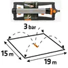 NEO TOOLS Viereckregner Oszillierend: Rasensprenger 15x19m Produktbild-Vorschau 7