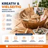 50 Klammern aus echtem Holz - Holzklammern - Klammer Produktbild-Vorschau 5