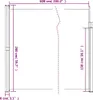 vidaXL Tenda laterale estensibile antracite 200x600 cm Anteprima dell’immagine prodotto 8