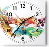 Wanduhr - Quadrat - Glasuhr - Flagge Karneval Brasilien - Produktbild-Vorschau 1
