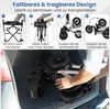COSTWAY Rollator faltbar, 2in1 Rollstuhl & Reiserollator Produktbild-Vorschau 5