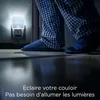 Lampes de nuit LED intégrées, lot de 2, avec prise, Voir les images du produit 7