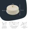 HMF Aufbewahrungskorb Badezimmer rund, Korb mit Deckel aus Produktbild-Vorschau 5