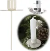 LS-LebenStil Metall Stabkerzenhalter Pastell Creme 12cm Produktbild-Vorschau 1