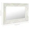 vidaXL Specchio da parete in stile barocco 60x40 cm Bianco Anteprima dell’immagine prodotto 5