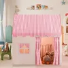 Tente pour enfants, pour 3-4 enfants, avec fenêtres, rose Voir les images du produit 7
